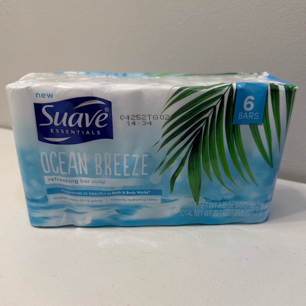 Suave Essentials Ocean Breeze Bar Soap